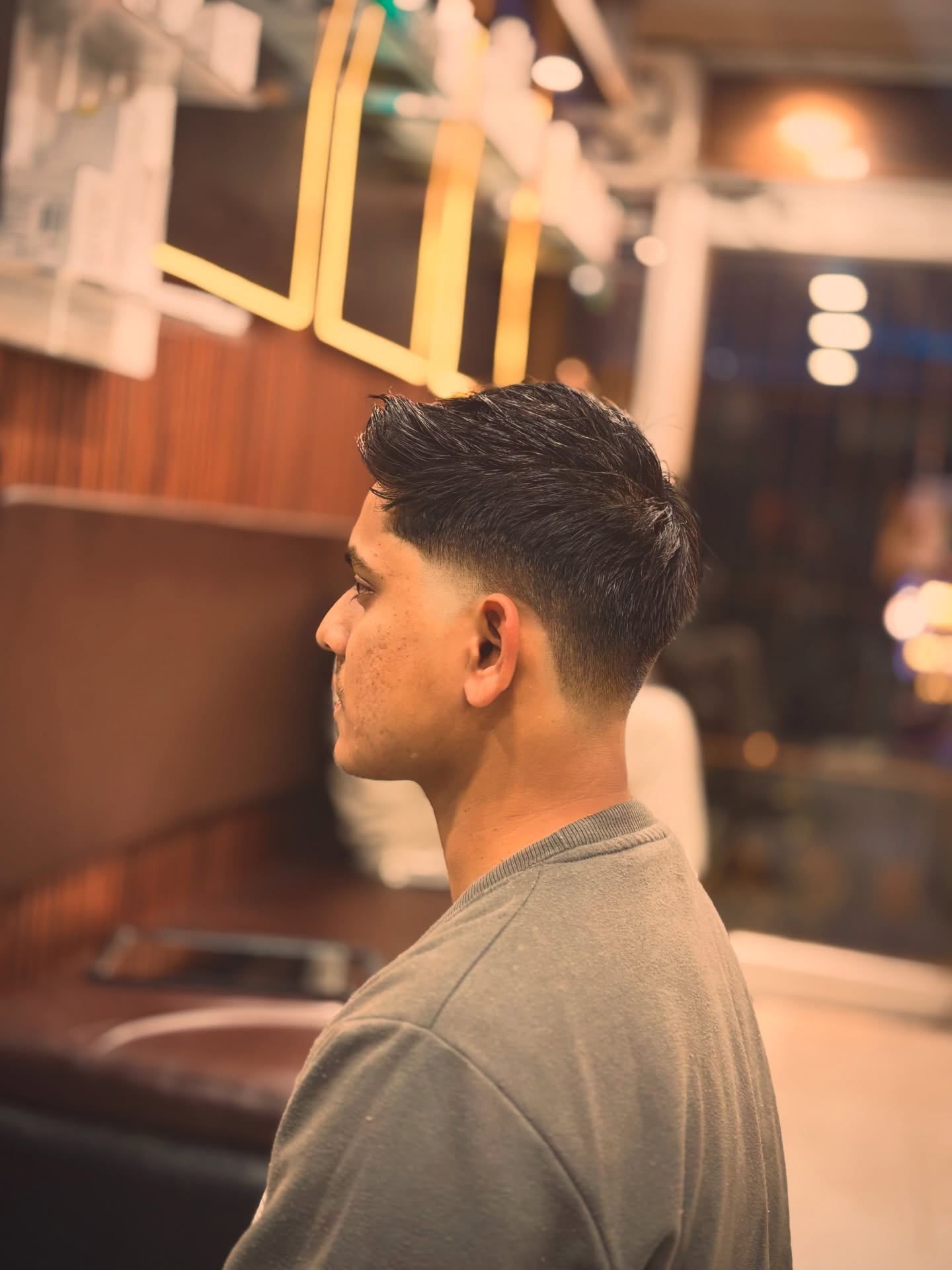 At the salon